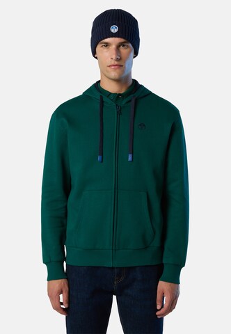 Veste de survêtement North Sails en vert : devant