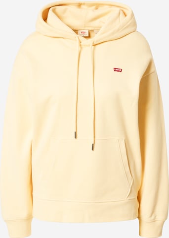 LEVI'S Sweatshirt 'STANDARD HOODIE NEUTRALS' in Yellow: front