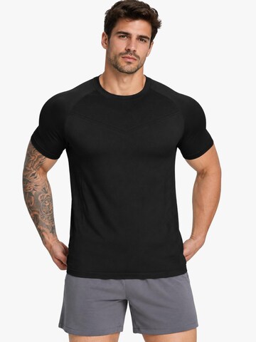 BIMONI Funktionsshirt 'Athletic Fit Funktionsshirt'‌ in Schwarz: Vorderseite