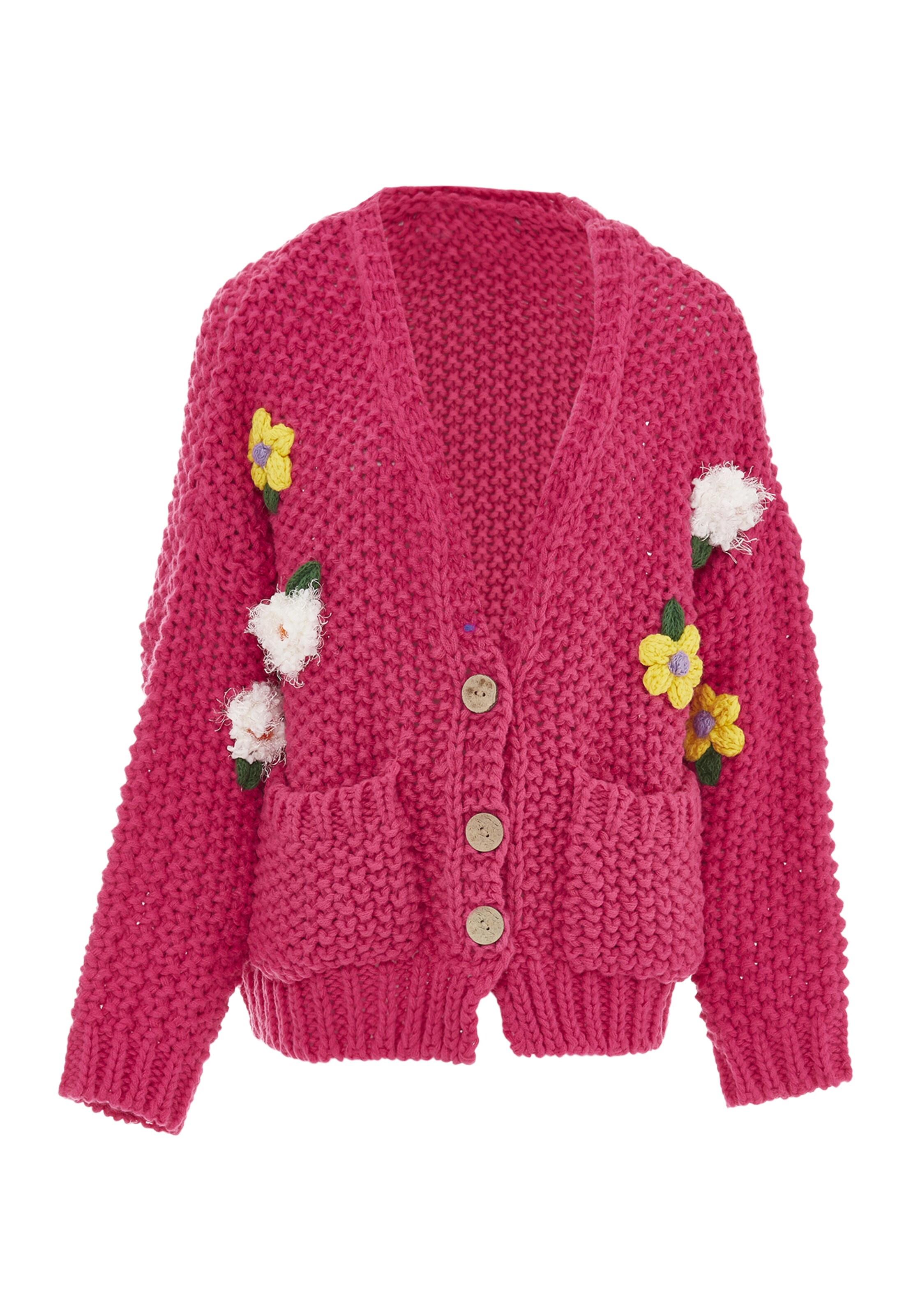 ebeeza Strickjacke in Pink: Vorderseite