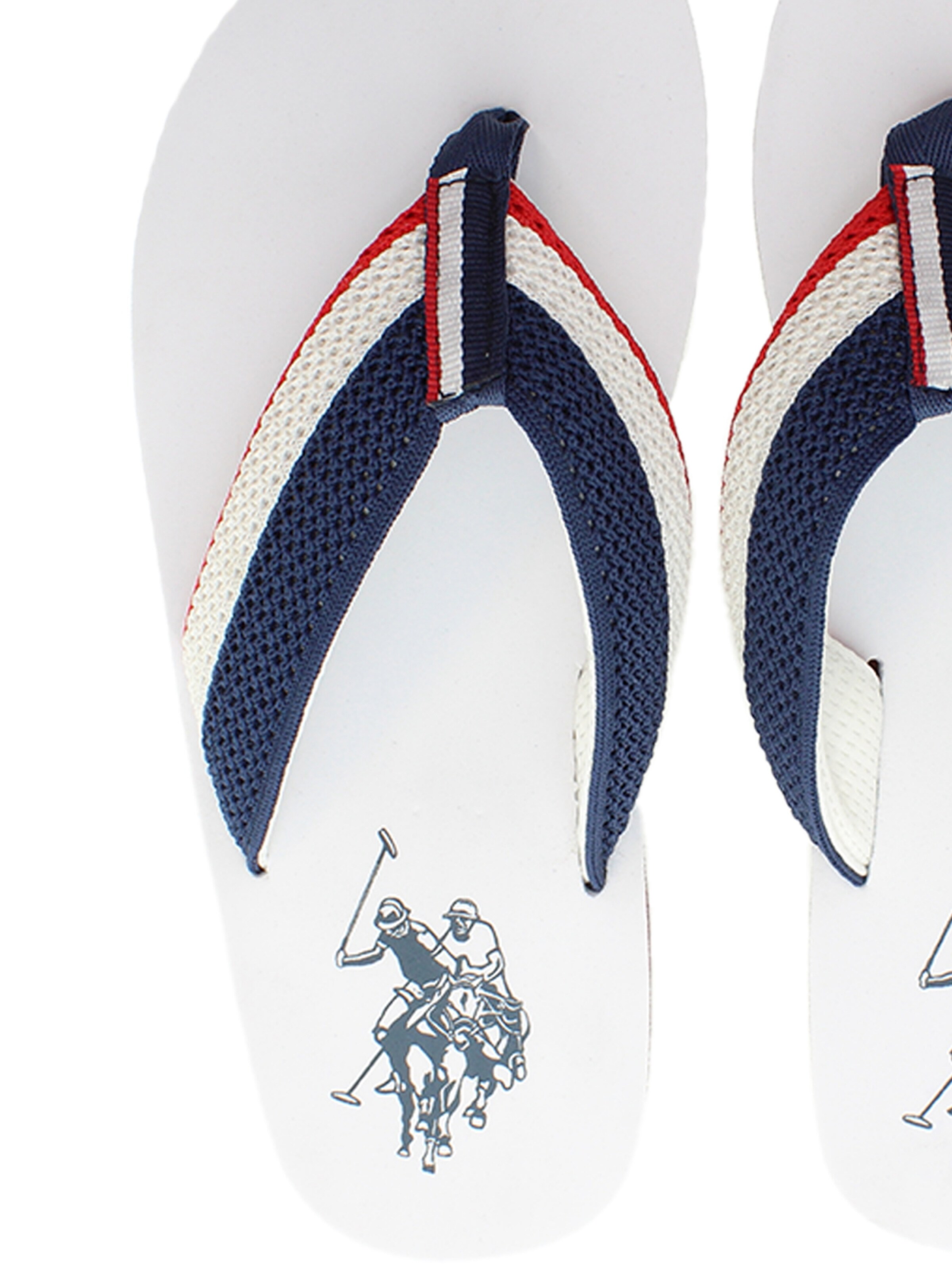 U.S. POLO ASSN. Zehentrenner 'Hank' in Weiß