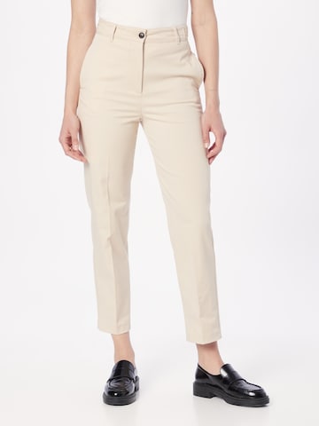 Regular Pantalon à plis TOMMY HILFIGER en beige : devant