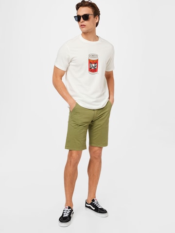 BLEND Normální Chino kalhoty – zelená
