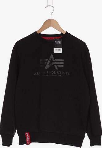 ALPHA INDUSTRIES Sweater & Cardigan in L in Black: front