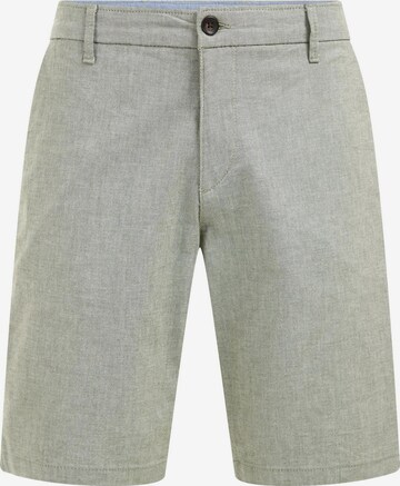 WE Fashion Normální Chino kalhoty – zelená: přední strana