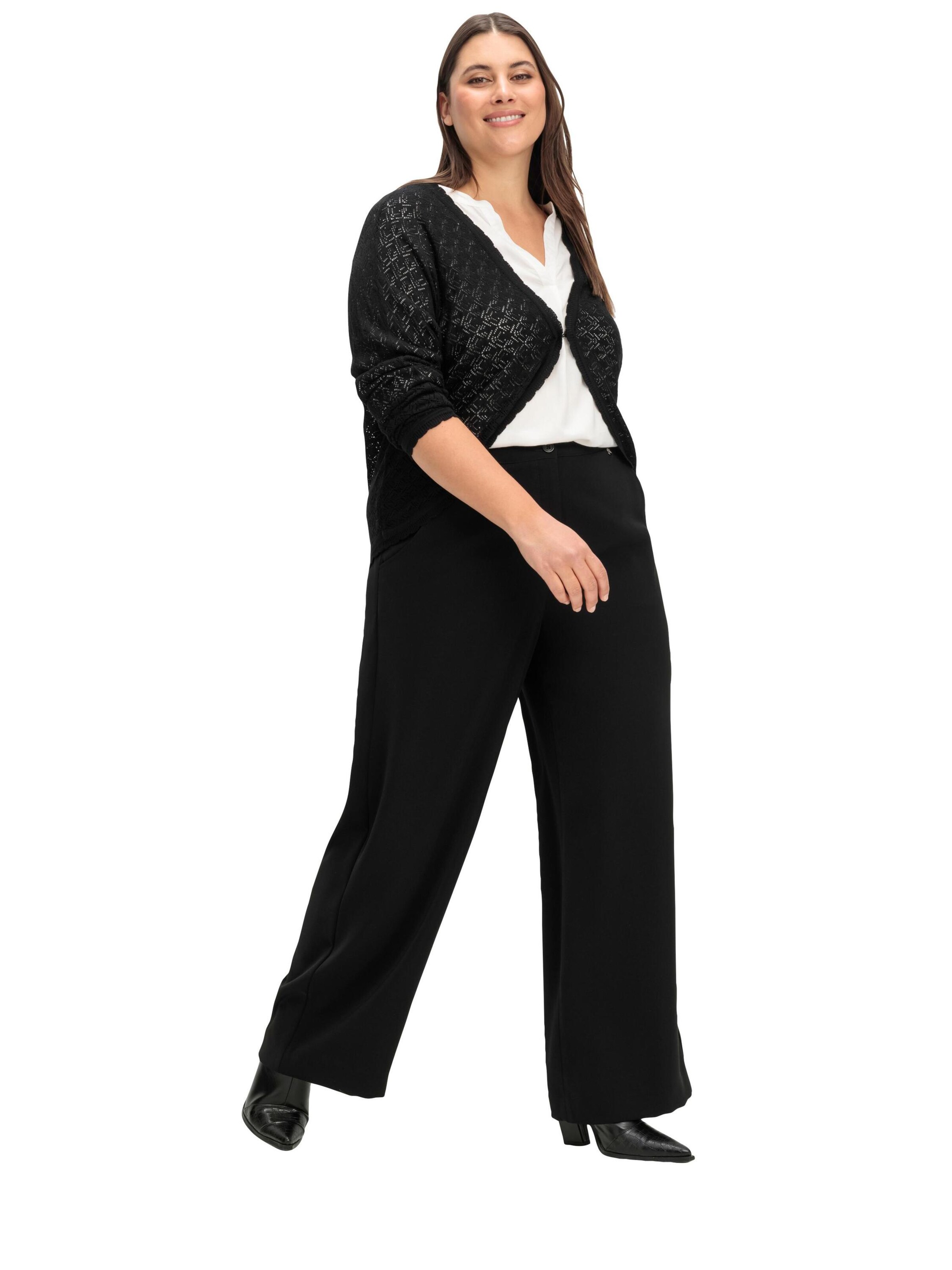 SHEEGO Широкий Штаны 'Ella' в Черный