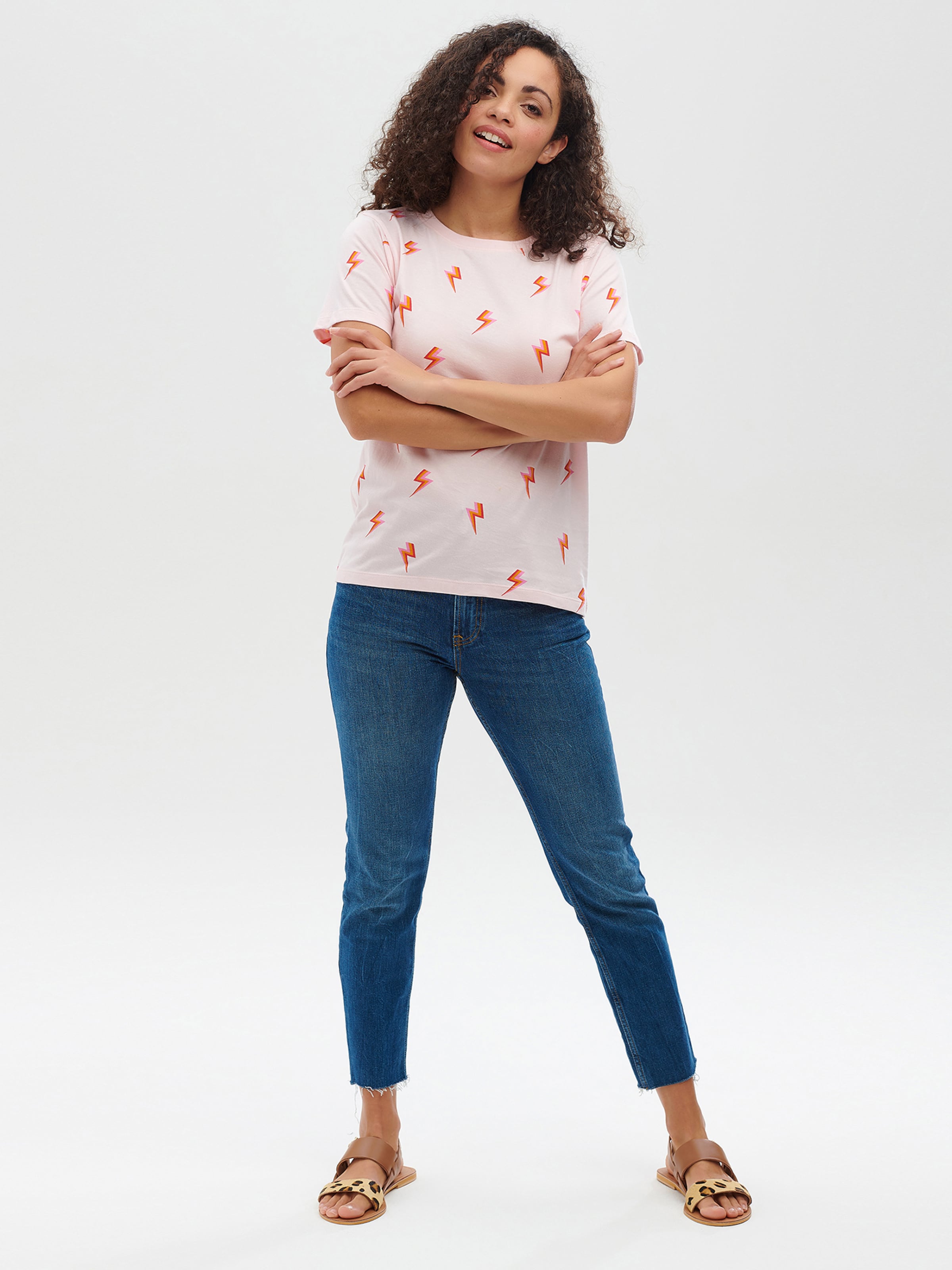 Frauen Shirts & Tops Sugarhill Brighton T-Shirt 'Maggie Tripple Lightning' in Pink, Rot - HL58566 Frauen Shirts & Tops Sugarhill Brighton T-Shirt 'Maggie Tripple Lightning' in Pink, Rot - HL58566