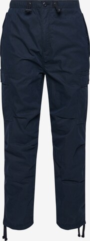 Superdry Tapered Cargo Pants in Blue: front