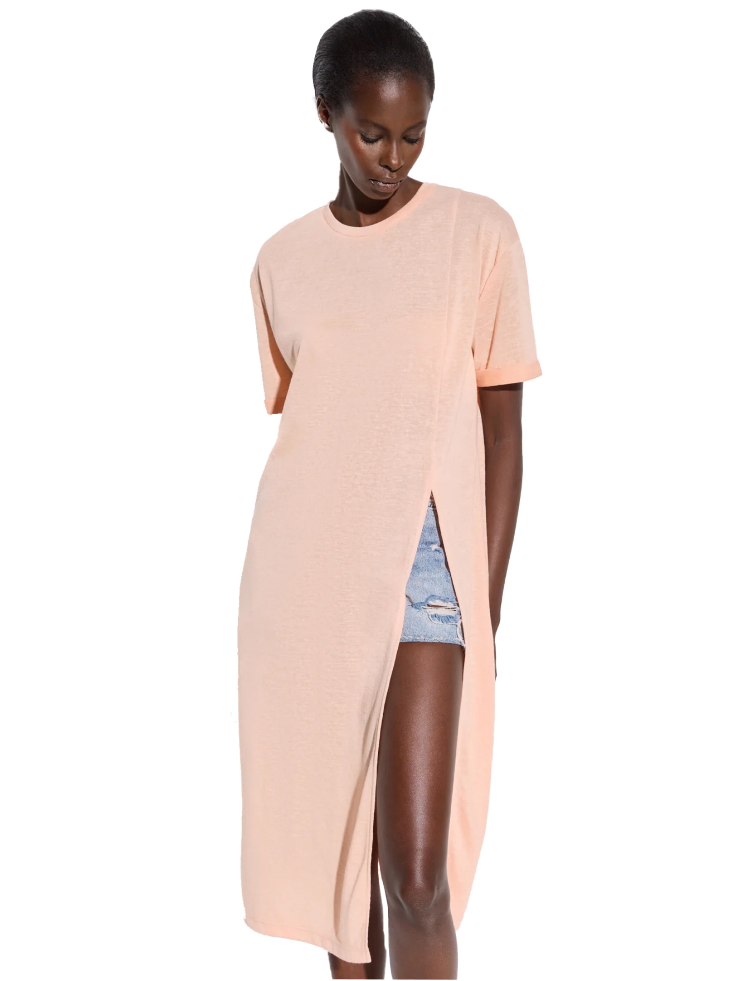 T-shirt No Matter What en orange : devant