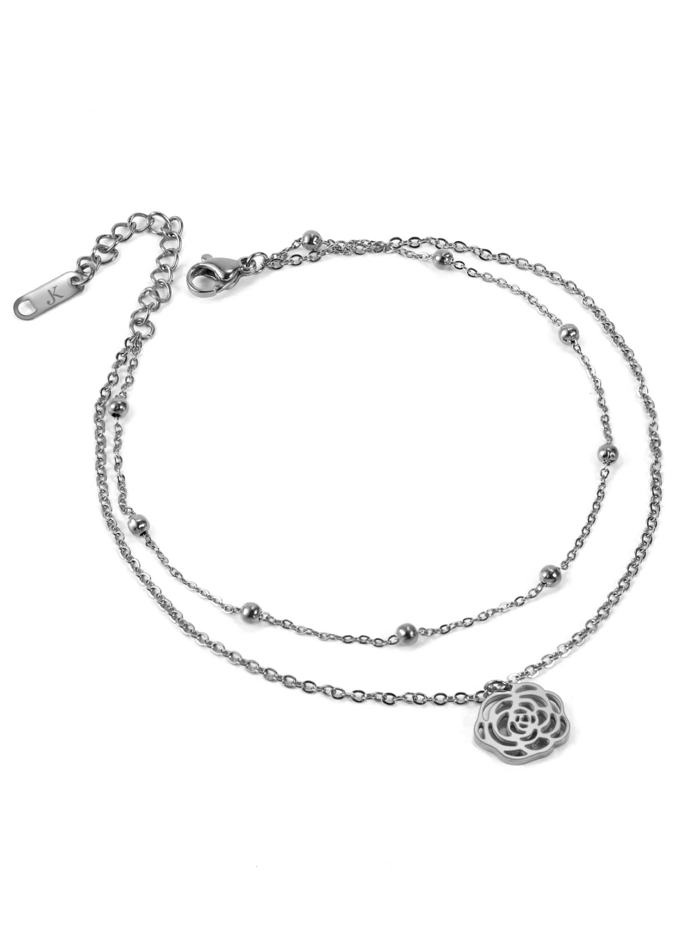 Kim Johanson Fußschmuck 'Rose'‌‌ in Silber: Vorderseite