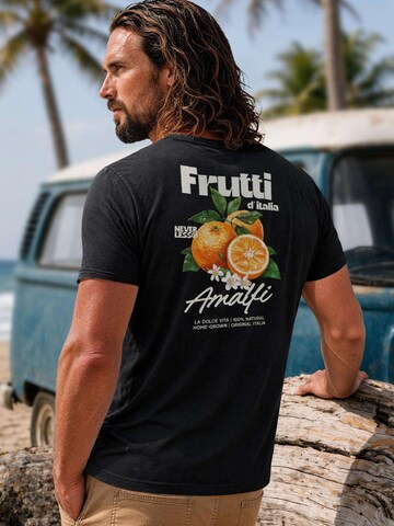 Neverless Shirt 'Frutti di italia' in Black