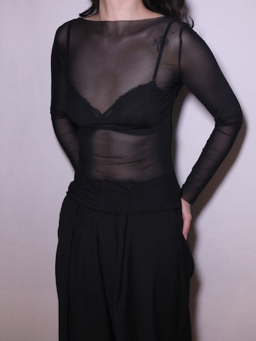 Nightini Top 'N-7 NETZ' in Black