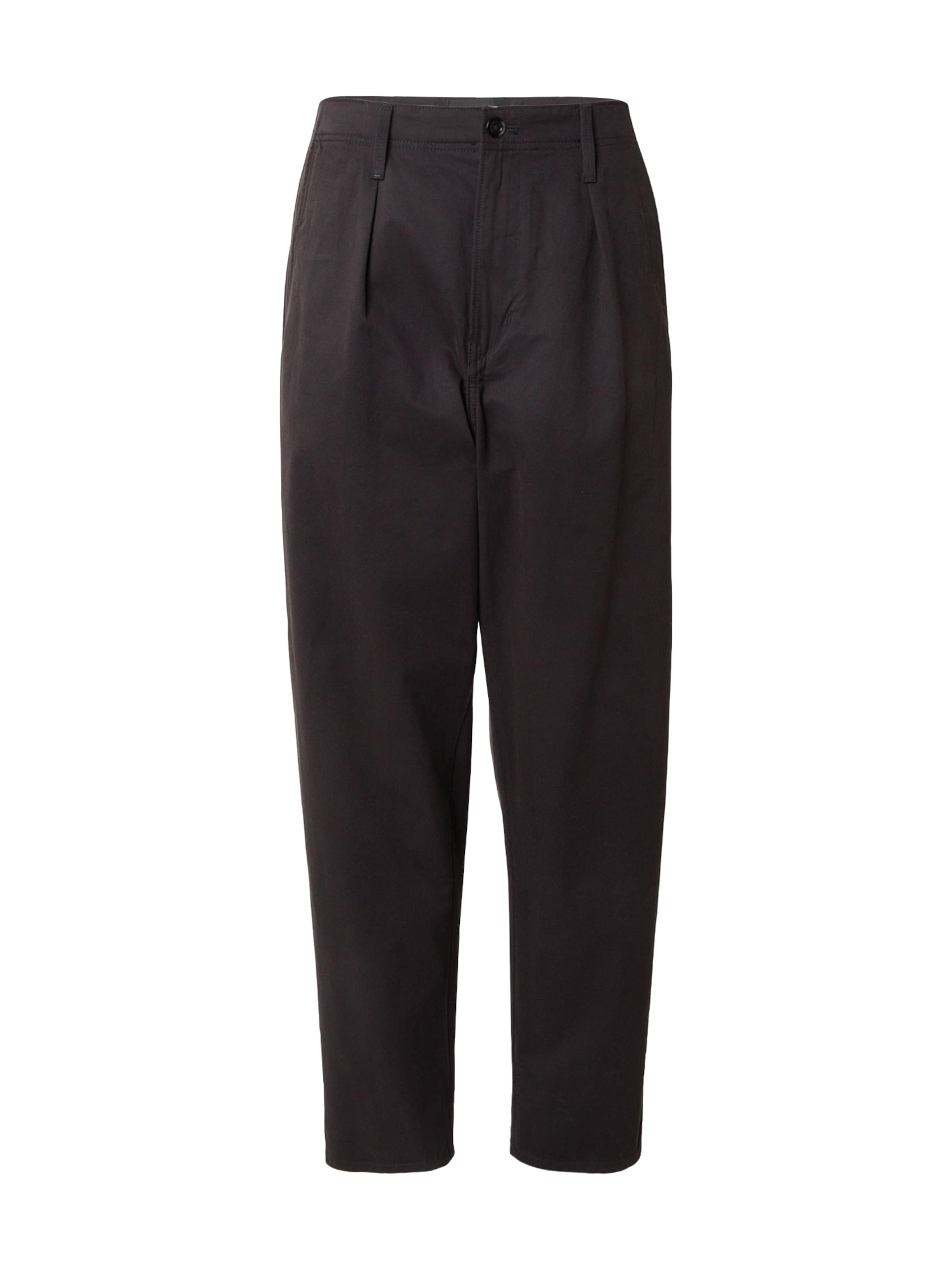 Effilé Pantalon à pince G-STAR en noir : devant
