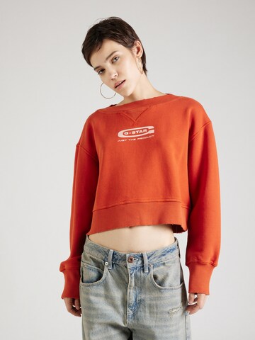 G-Star RAW Sweatshirt in Rood: voorkant