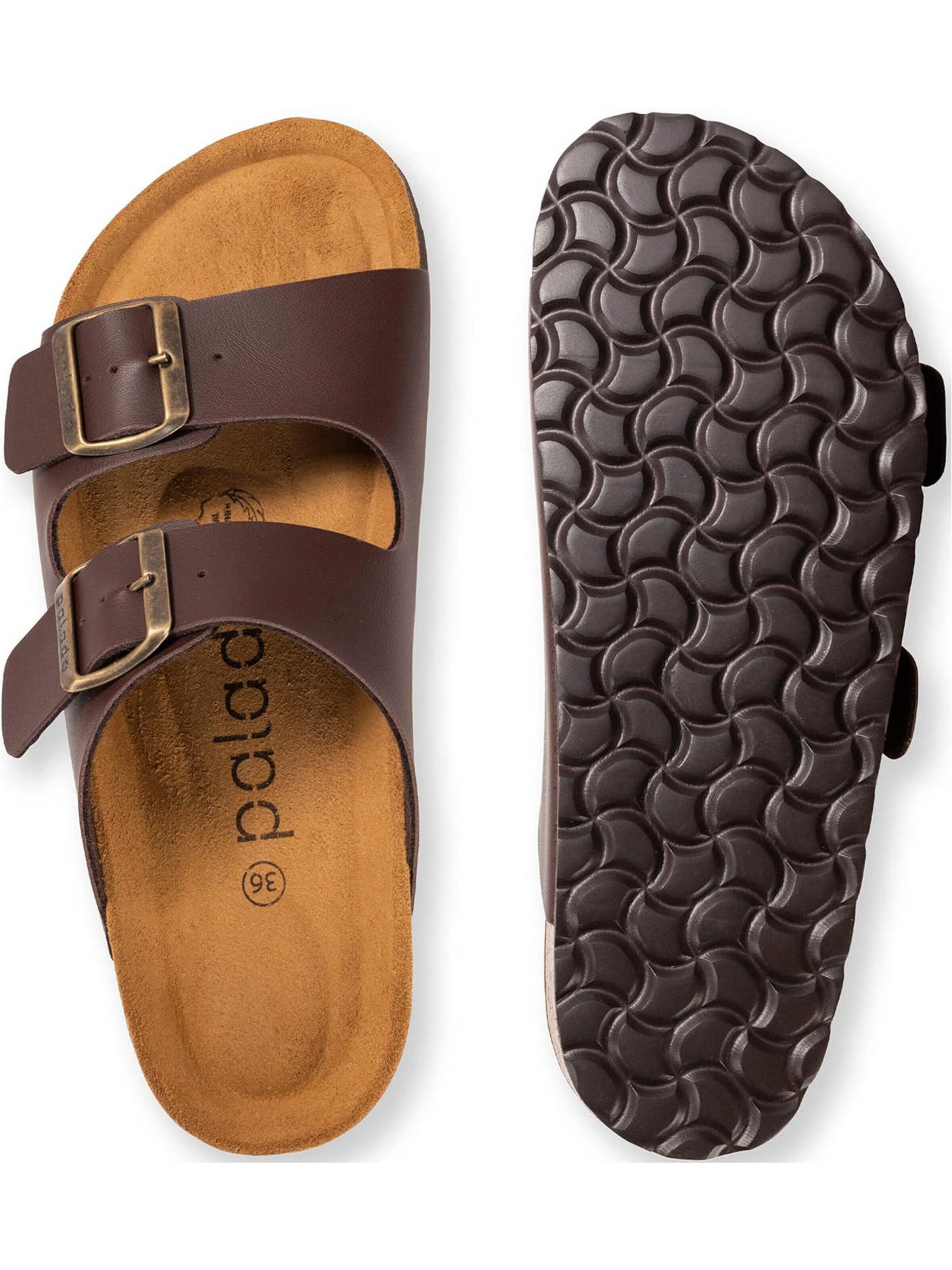Palado Pantolette 'Palado Korfu Matt'‌‌‌‌‌‌‌‌‌‌ in Braun