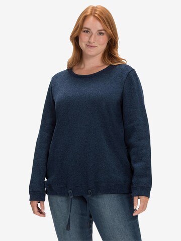 SHEEGO Sweatshirt in Blue: front