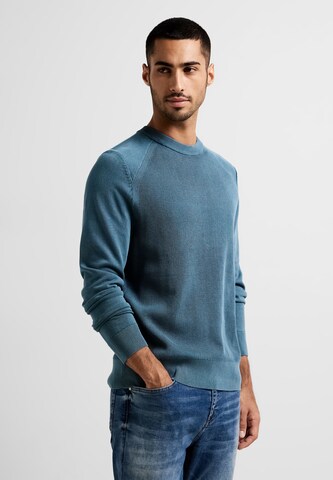 Street One MEN Sweater in Blue: front