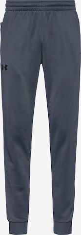 UNDER ARMOUR Tapered Workout Pants in Grey: front