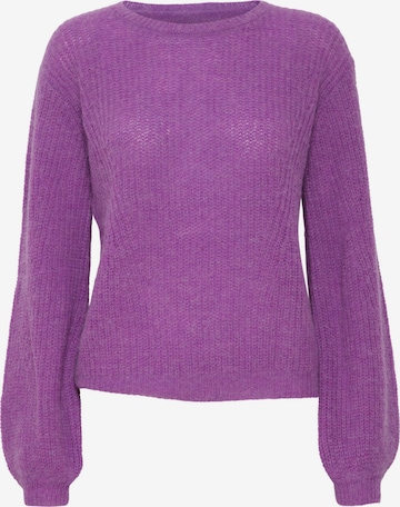 Pull-over 'Iris' PULZ Jeans en violet : devant