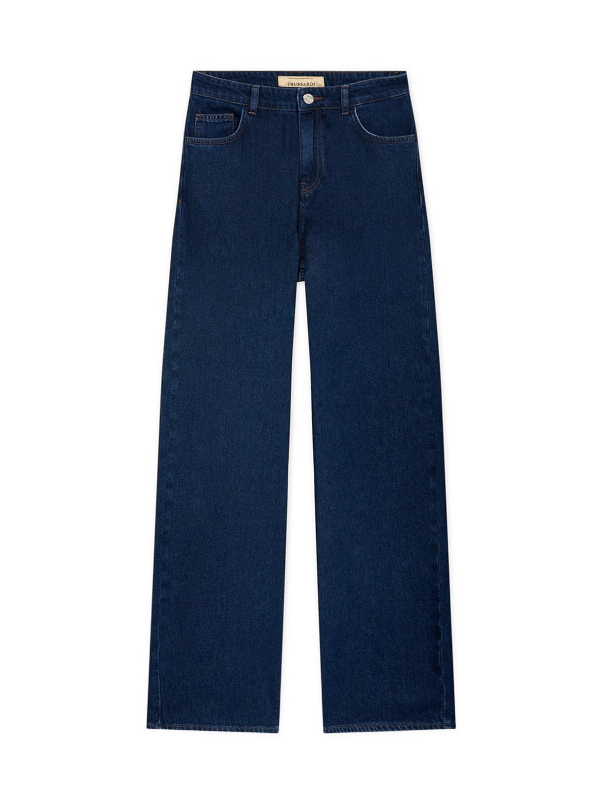Trussardi Wide leg Jeans in Blue: front