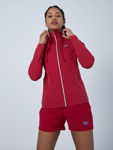 SPORTKIND Sportjas 'Hooded Jogging Jacket' in Rood: voorkant