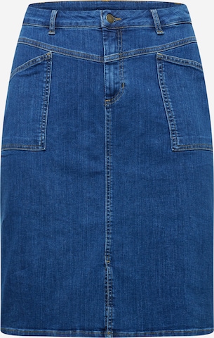 KAFFE CURVE Skirt 'Niema' in Blue: front