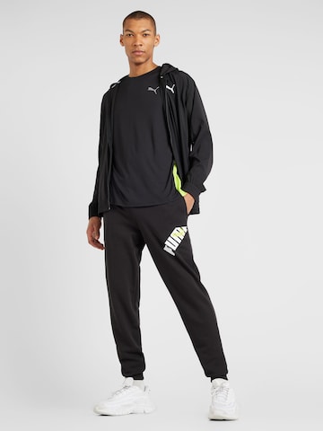 PUMA Tapered Sportbroek 'POWER' in Zwart