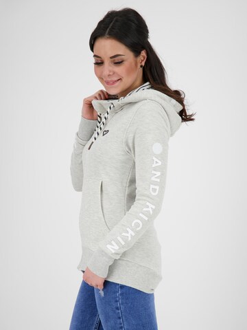 Alife and Kickin Zip-Up Hoodie 'Jessy' in Grey