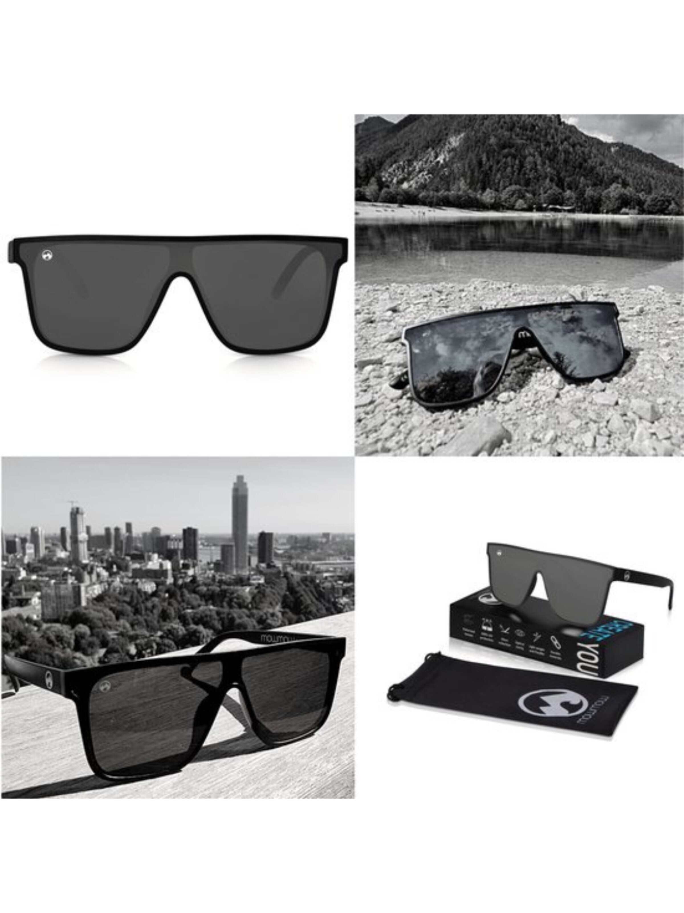 Mowmow - Gafas de sol deportivas 'MowMow Ritzy Sunglasses - Polarized - Men - Women' en negro