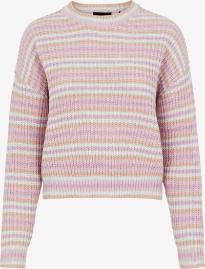 PIECES Pullover 'Gina' in mauve / apricot / pink / weiß, Produktansicht