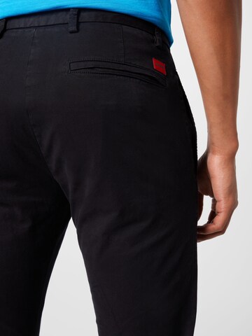 Regular Pantalon chino 'David' HUGO en noir