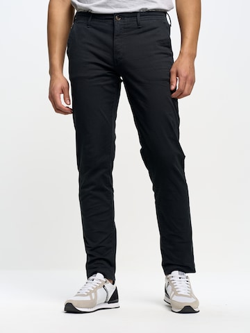 BIG STAR Regular Chino Pants 'Hektor' in Black: front