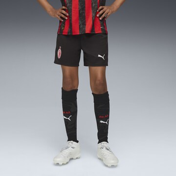 PUMA Regular Sportbroek 'AC Milan 25/26' in Zwart: voorkant