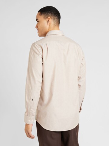 Coupe regular Chemise business SEIDENSTICKER en beige