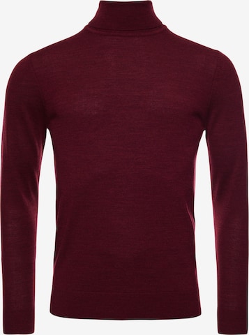 Superdry Regular fit Sweater 'Studios Merino' in Red: front