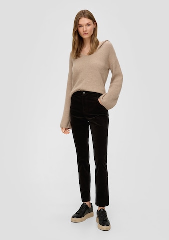 Coupe slim Pantalon s.Oliver en noir