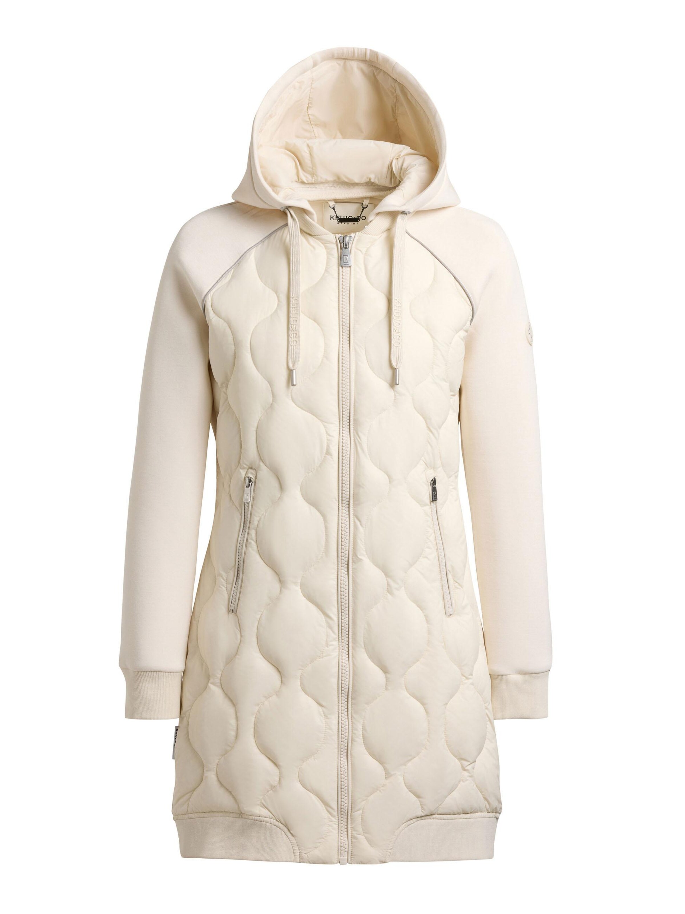 Cappotto di mezza stagione 'Nora' di khujo in bianco: frontale