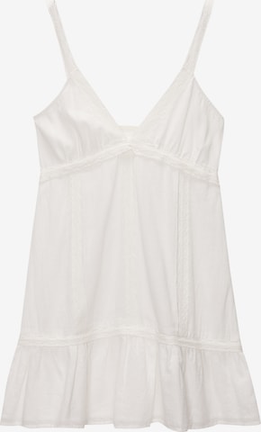 Pull&BearLjetna haljina - bijela boja: prednji dio