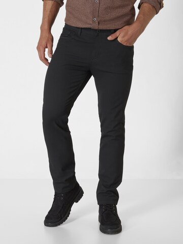 PADDOCKS Regular Pants in Black: front