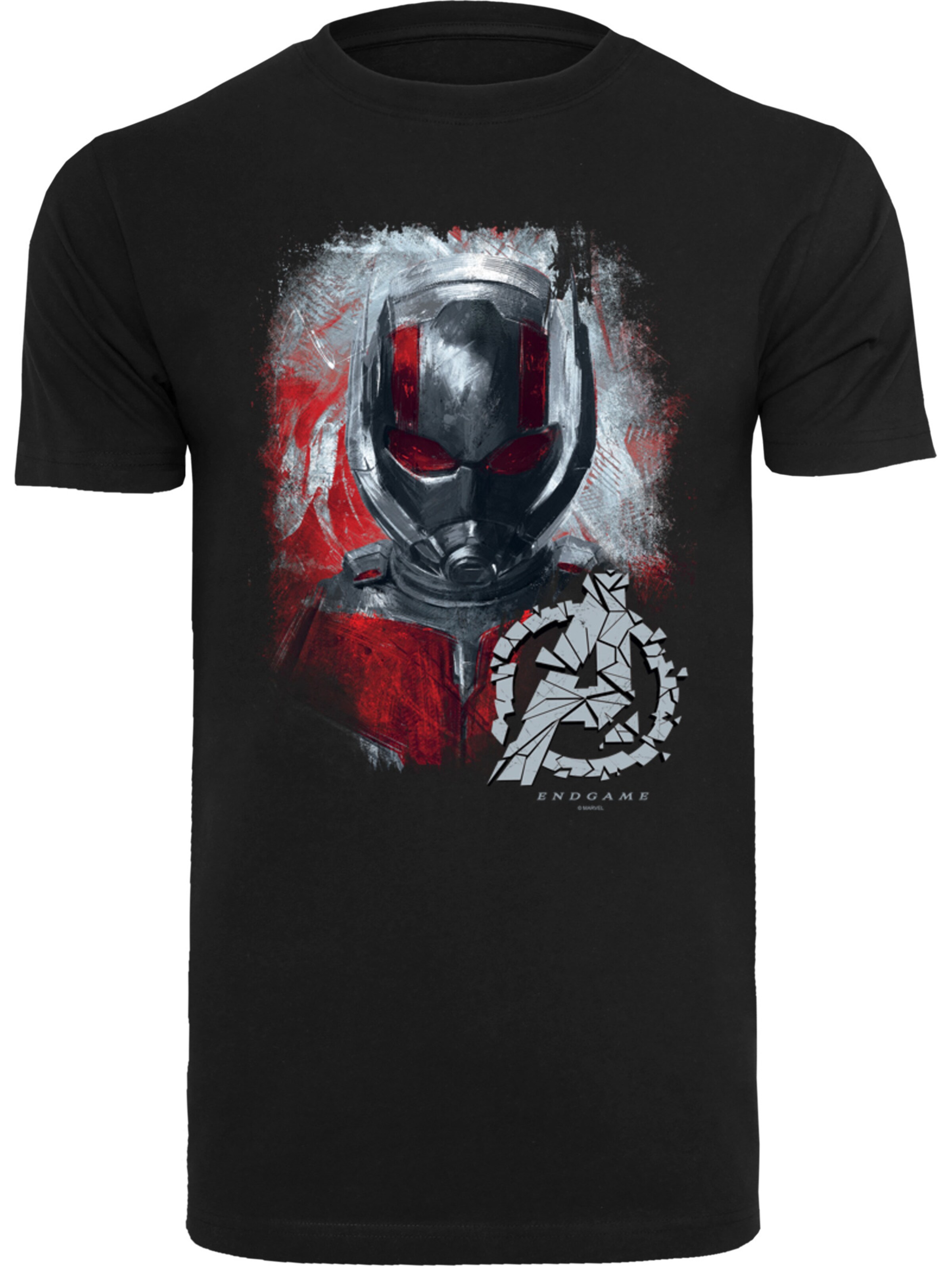 F4NT4STIC Shirt 'Marvel Avengers Endgame Ant-Man Brushed' in Black: front