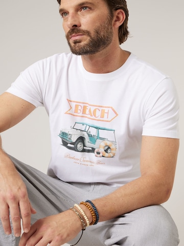 T-Shirt 'BEACHWAY' Deeluxe en blanc : devant