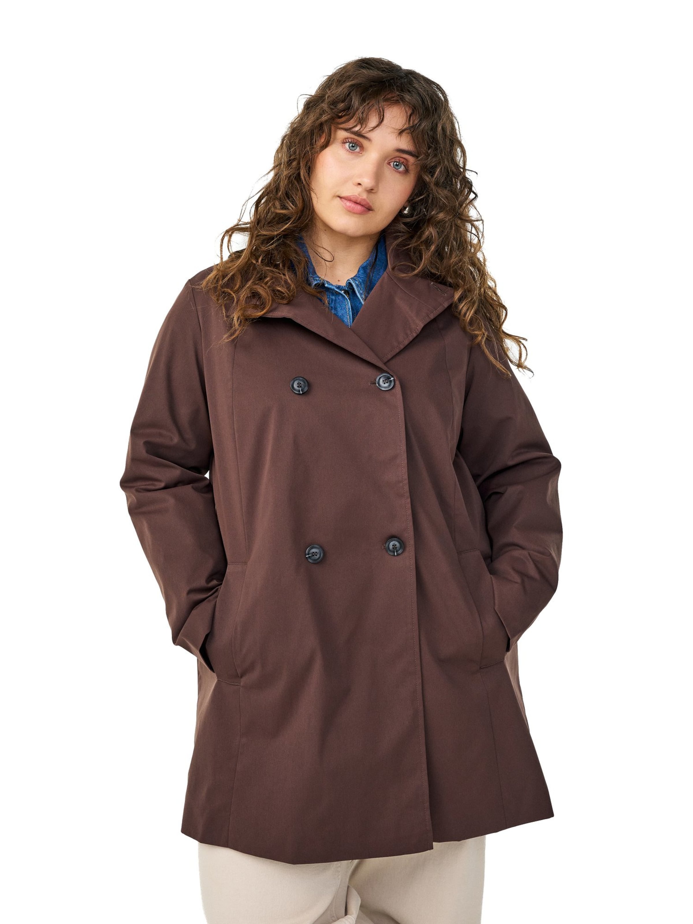 Geacă funcțională 'CAVALENCIA' de la Zizzi pe maro: față