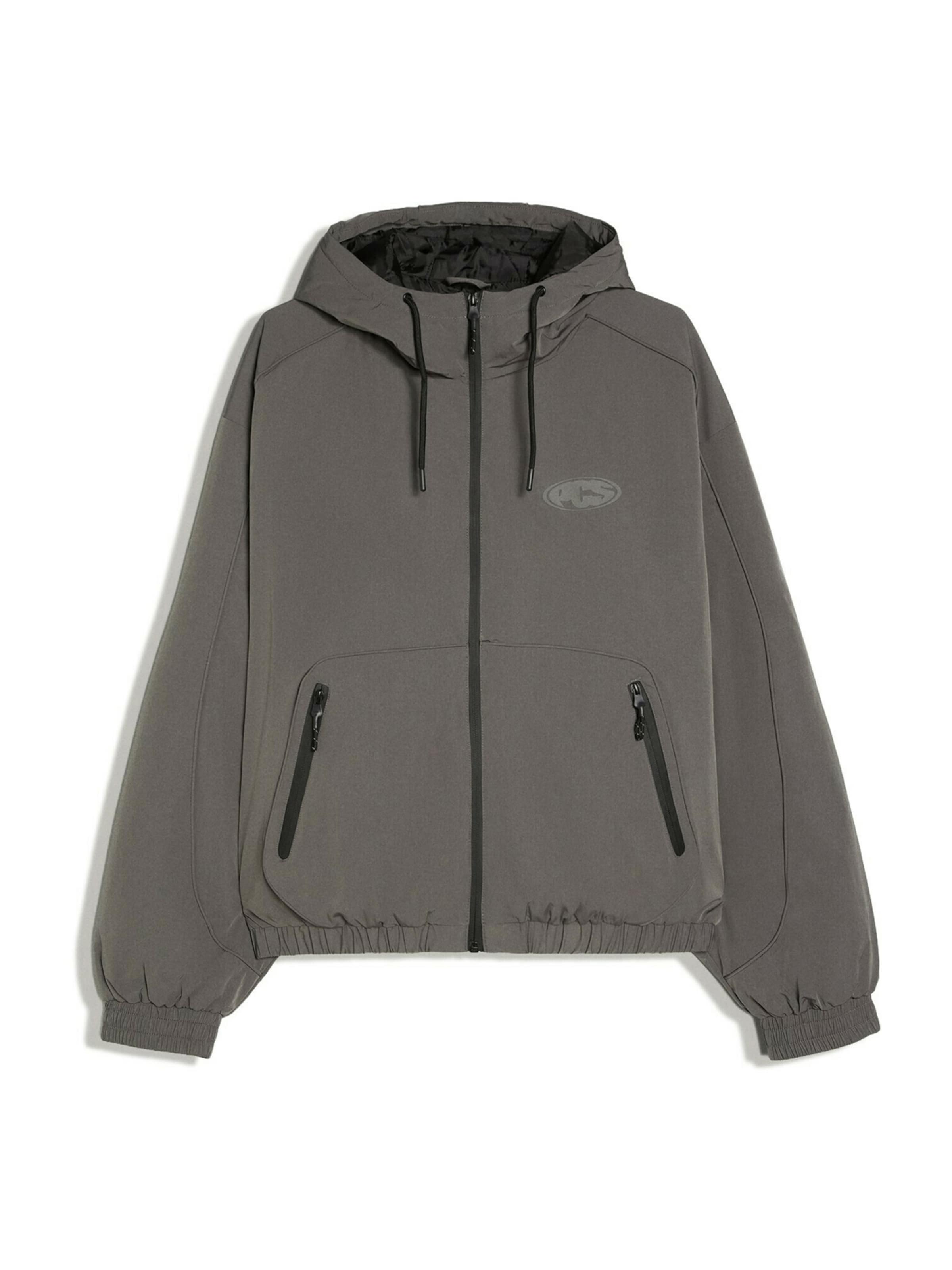 Bershka Between-season jacket in Grey: front