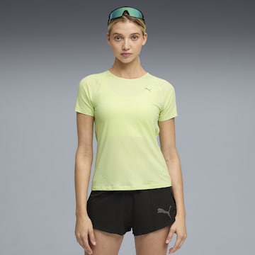 PUMA Performance Shirt 'Run Cloudspun' in Green: front