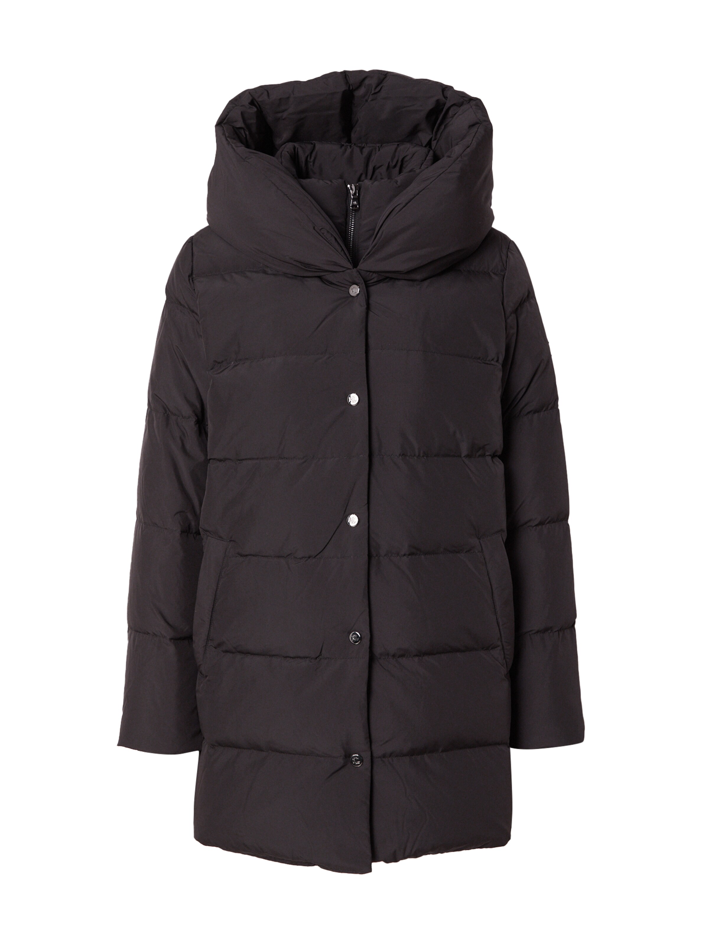 Lauren Ralph Lauren Wintermantel in Zwart: voorkant