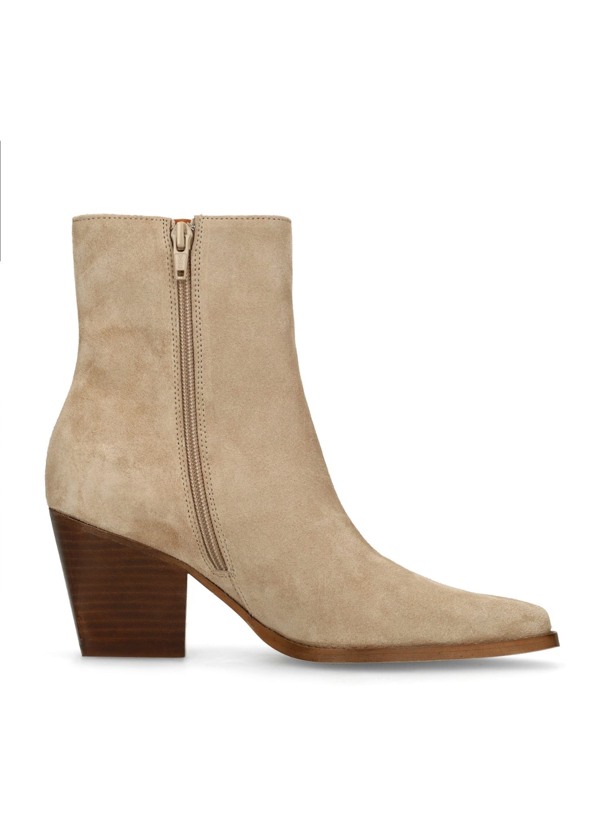 MANFIELD Stiefelette in Beige