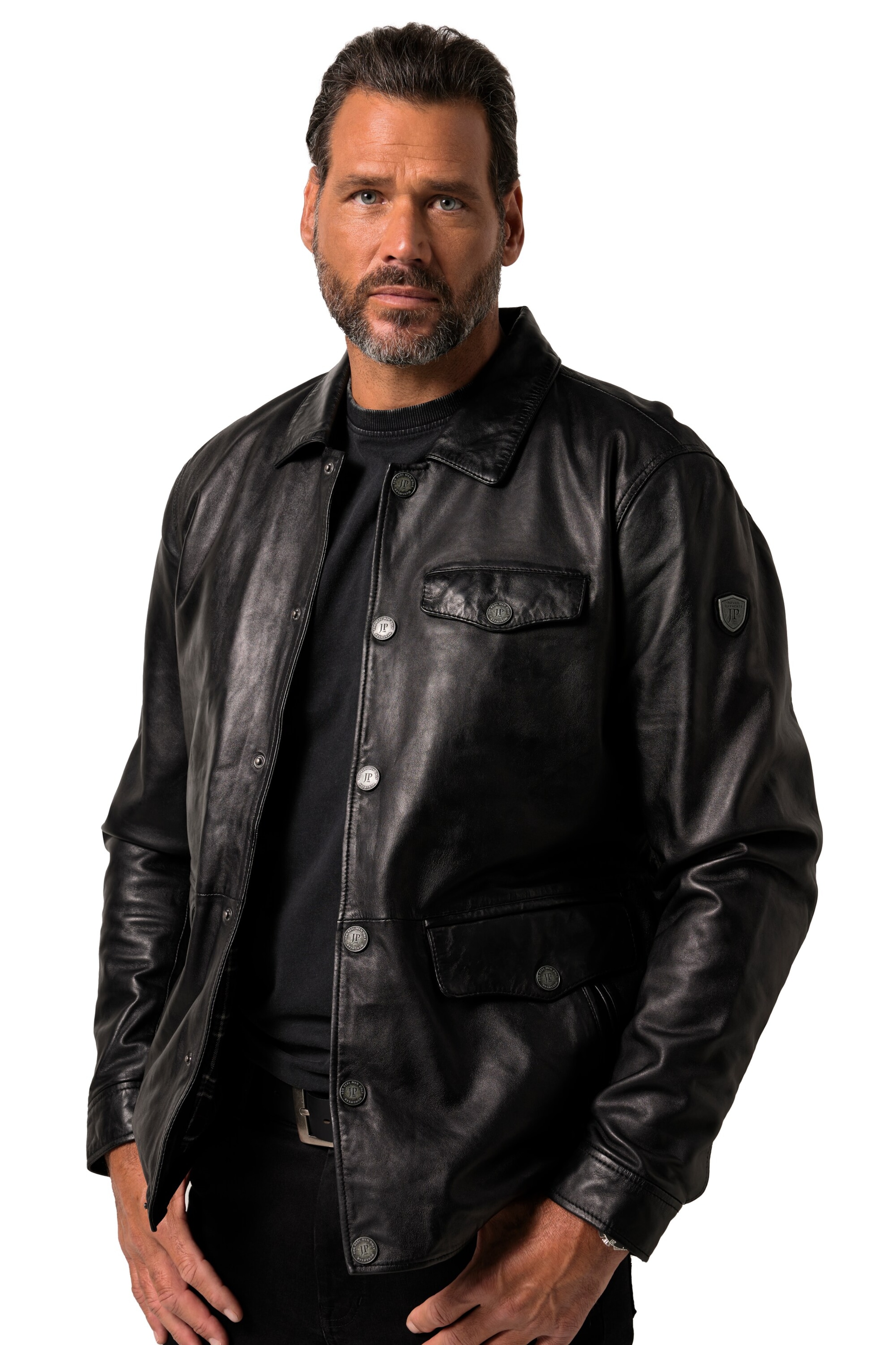 JP1880 Jacke in Schwarz: Vorderseite