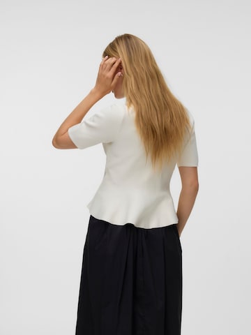 VERO MODA Gebreid vest 'VMLizzie' in Beige