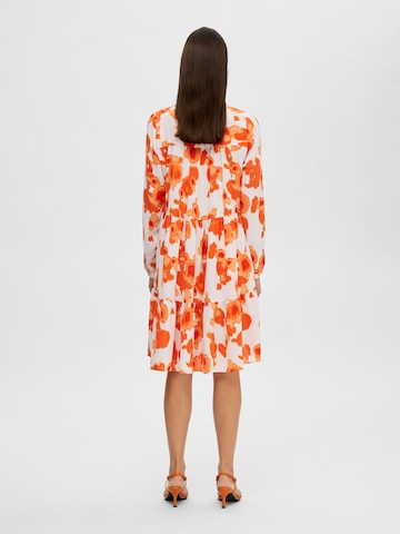 SELECTED FEMME Shirt Dress in Orange