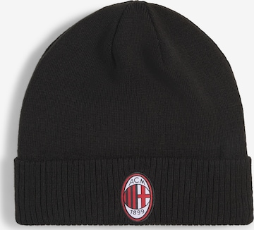 PUMA Sportmütze 'AC Milan FtblEssentials' in Schwarz: Vorderseite
